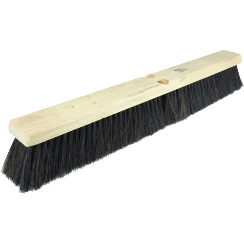 18″ Medium Sweep Floor Brush, Horsehair and Polystyrene Border w/Black Polypropylene - A1 Tooling