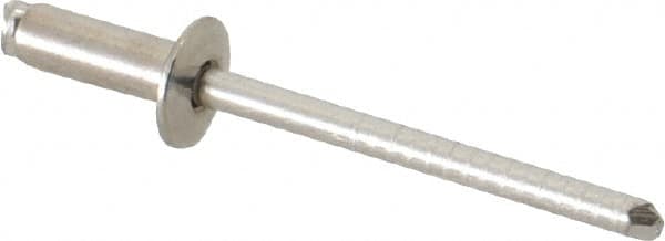 RivetKing - Size 54 Dome Head Stainless Steel Open End Blind Rivet - Stainless Steel Mandrel, 0.188" to 1/4" Grip, 0.312" Head Diam, 0.16" to 0.164" Hole Diam, 0.425" Length Under Head, 5/32" Body Diam - A1 Tooling