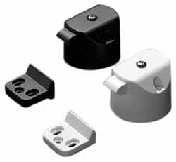 1-53/64 Inch Long x 1-35/64 Inch Wide x 1-3/16 Inch High, Latch for PKL Series Push Knob ABS Plastic, with Black Finish