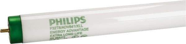 Philips - 25 Watt Fluorescent Tubular Medium Bi-Pin Lamp - 4,100°K Color Temp, 2,400 Lumens, T8, 36,000 hr Avg Life - A1 Tooling