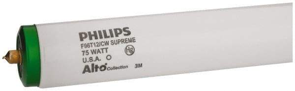 Philips - 75 Watt Fluorescent Tubular Single Pin Lamp - 4,100°K Color Temp, 5,000 Lumens, T12, 12,000 hr Avg Life - A1 Tooling