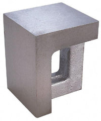 Interstate - 1 Hole, 12" High x 8" Wide x 10" Deep, Right Angle Iron - Semi-Steel, Precision Ground, Parallel & Square to within 0.0018" per 6" - A1 Tooling