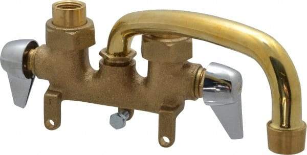 B&K Mueller - Standard, Two Handle Design, Brass, Clamp, Laundry Faucet - 6 Inch Spout, Lever Handle - A1 Tooling