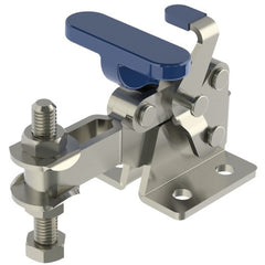 337 lbs Capacity - T-Handle - Adjustable U-Bar - Horizontal with Additional Locking Mechanism - Hold Down Action Toggle Clamp