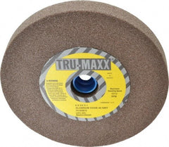 Tru-Maxx - 60 Grit Aluminum Oxide Bench & Pedestal Grinding Wheel - 6" Diam x 1" Hole x 3/4" Thick, 5410 Max RPM, O Hardness, Medium Grade , Vitrified Bond - A1 Tooling