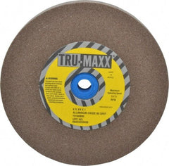 Tru-Maxx - 80 Grit Aluminum Oxide Bench & Pedestal Grinding Wheel - 6" Diam x 1" Hole x 3/4" Thick, 5410 Max RPM, O Hardness, Medium Grade , Vitrified Bond - A1 Tooling