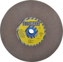 Tru-Maxx - 80 Grit Aluminum Oxide Bench & Pedestal Grinding Wheel - 7" Diam x 1" Hole x 1" Thick, 3600 Max RPM, O Hardness, Medium Grade , Vitrified Bond - A1 Tooling