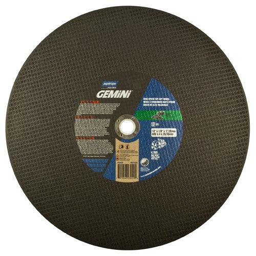 16″ × 1/8″ × 1″ Concrete High Speed Cut-Off Wheel Type 01 Straight Silicon Carbide - A1 Tooling