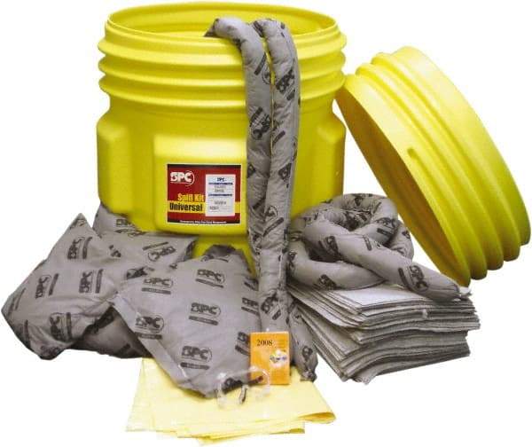 Brady SPC Sorbents - Chemical Neutralizer & Absorbent Spill Kit - 65 Gal Bucket - A1 Tooling