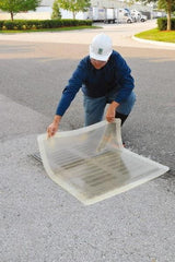 UltraTech - 4' Long x 4' Wide, Polyurethane Drain Seal - Clear, Use to Seal off Spills From the Environment - A1 Tooling