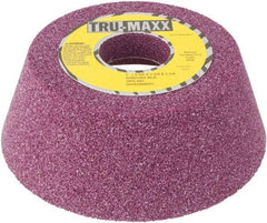 Tru-Maxx - 5" Diam x 1-1/4" Hole x 1-3/4" Thick, K Hardness, 46 Grit Surface Grinding Wheel - Aluminum Oxide, Type 11, Coarse Grade, Vitrified Bond, No Recess - A1 Tooling