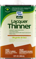 Klean-Strip - 1 Qt Lacquer Thinner - 230 gL VOC Content, Comes in Metal Can - A1 Tooling