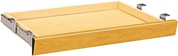 Hon - Laminate Center Drawer Desk with Center Drawer - 29.88" Wide x 24" Deep x 3" High, Harvest Gold - A1 Tooling