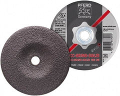 PFERD - 46 Grit, 7" Wheel Diam, Type 27 Depressed Center Wheel - Aluminum Oxide - A1 Tooling