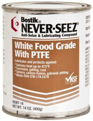 Bostik - 14 oz Can High Temperature Anti-Seize Lubricant - With PTFE, -5 to 475°F, White, Food Grade, Water Resistant - A1 Tooling