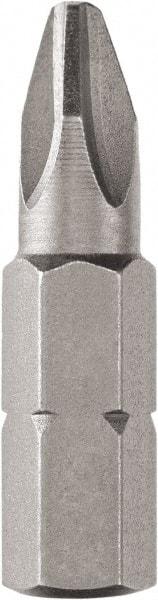 DeWALT - #2, Tip Phillips Screwdriver Bit - 1/4" Drive, 1" OAL - A1 Tooling