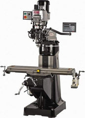 Vectrax - 9" Table Width x 48" Table Length, Variable Speed Pulley Control, 3 Phase Knee Milling Machine - R8 Spindle Taper, 2 hp - A1 Tooling