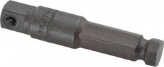 Proto - 3/8" Square Size Hex to Square Adapter - 7/16" Hex Drive, 2-3/4" OAL - A1 Tooling