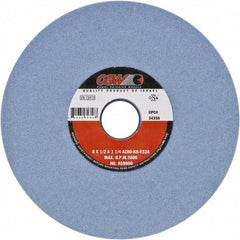 Camel Grinding Wheels - 8" Diam x 1-1/4" Hole x 3/4" Thick, J Hardness, 60 Grit Surface Grinding Wheel - Aluminum Oxide, Type 5, Medium Grade, Vitrified Bond, One-Side Recess - A1 Tooling