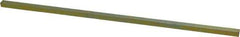 Precision Brand - 12" Long, Gold Dichromate-Plated Key Stock - Medium Carbon Steel - A1 Tooling