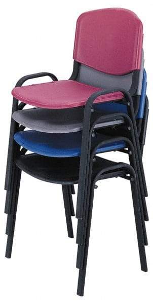 Safco - Black Stackinging Chair - 21 Inch Wide x 18 Inch Deep x 7 Inch High - A1 Tooling