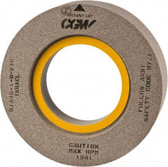 Camel Grinding Wheels - 18" Diam x 8" Hole x 2" Thick, I Hardness, 46 Grit Surface Grinding Wheel - Aluminum Oxide, Type 7, Medium Grade, 1,460 Max RPM, Vitrified Bond, Two-Side Recess - A1 Tooling