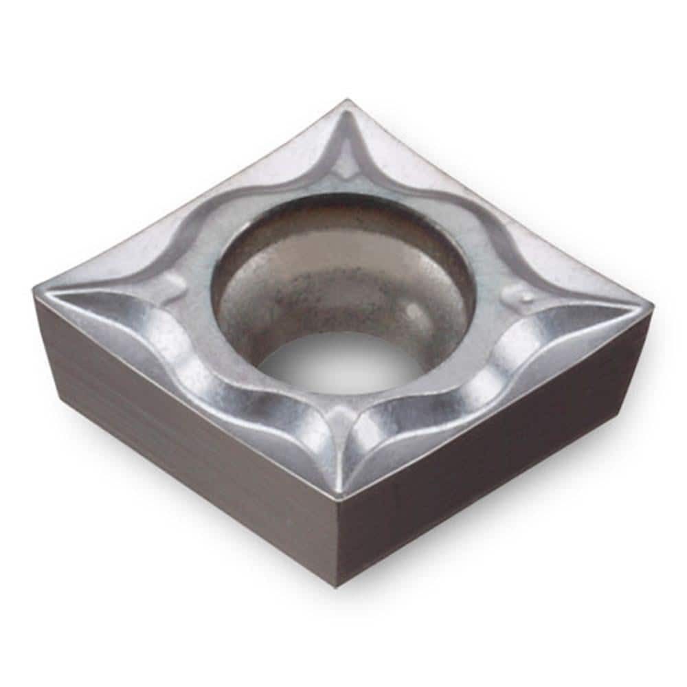 Turning Insert:  CCGT32.50.5SA TT9020,  Solid Carbide TiCN Finish,  Neutral,  0.3820″ Long,  3/8″ Inscribed Circle,  0.0080″ Corner Radius,  80.0 &deg N/A Diamond,  Series  CCGT