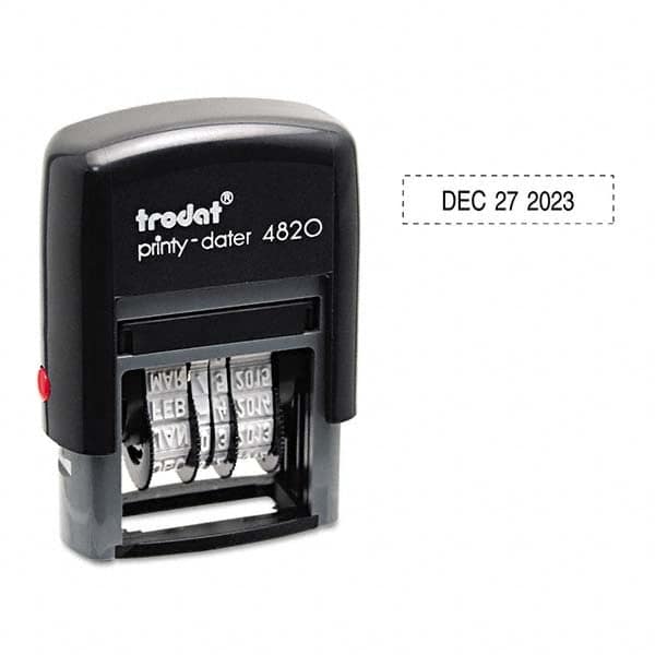 Trodat - Pre-inked Custom Stamps Type: Custom Stamp - Dater Message: Date - A1 Tooling