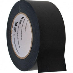 3M - 2" x 50 Yds Black Duct Tape - 6.5 mil, Rubber Adhesive, Vinyl Backing - A1 Tooling