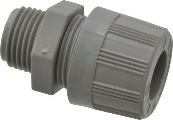 Woodhead Electrical - 9.53 to 11.1mm Capacity, Liquidtight, Straight Strain Relief Cord Grip - 1/2 NPT Thread, Nylon - A1 Tooling