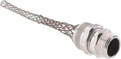 Woodhead Electrical - 14.4 to 17.45mm Capacity, Liquidtight, Straight Strain Relief Cord Grip - 1 NPT Thread, 6-1/2" Long, Aluminum - A1 Tooling