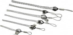 Woodhead Electrical - Flexible Eye, Closed Mesh, Steel Wire Pulling Grip Set - 5-12" Mesh, 1/4 to 1.24" Cable Diam - A1 Tooling