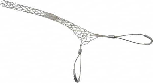 Woodhead Electrical - Double Eye, Closed Mesh, Bronze Wire Pulling Grip - 18" Mesh, 1-1/2 to 1.74" Cable Diam - A1 Tooling