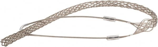 Woodhead Electrical - 3/4 to 0.99 Inch Cable Diameter, Tinned Bronze, Single Loop Support Grip - 36 Inch Long, 2,700 Lb. Breaking Strength, 26 Inch Mesh Length - A1 Tooling