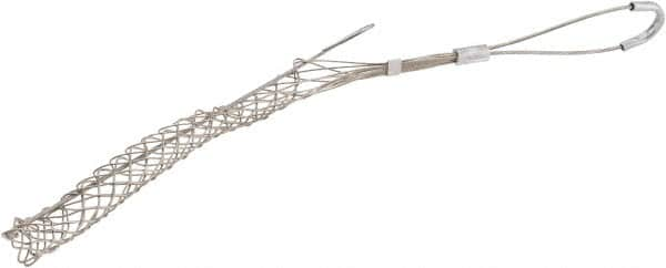 Woodhead Electrical - 0.62 to 0.74 Inch Cable Diameter, Tinned Bronze, Offset Loop Support Grip - 18 Inch Long, 960 Lb. Breaking Strength, 11 Inch Mesh Length - A1 Tooling