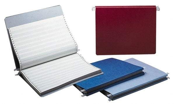 UNIVERSAL - 9-1/2 x 11", Holds up to 6" of Unburst Sheets, Light Blue, Hanging Data Binders - 1 per Box - A1 Tooling