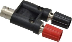 Pomona - Black Electrical Test Equipment Adapter - Use with Female BNC to Stackable Binding Posts - A1 Tooling