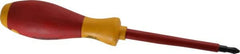 Wiha - #2, 8-9/16" OAL, Standard Phillips Screwdriver - 4" Blade Length, Ergonomic Handle - A1 Tooling