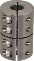 Climax Metal Products - 5/8" Inside x 1-5/16" Outside Diam, One Piece Split Clamping Collar - 2" Long - A1 Tooling