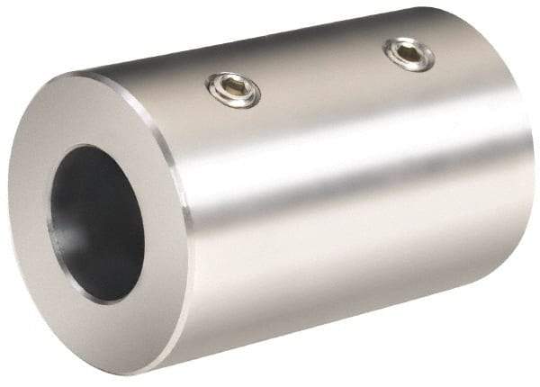 Climax Metal Products - 25mm Inside x 50mm Outside Diam, Metric Set Screw Rigid Coupling without Keyway - 76mm Long - A1 Tooling