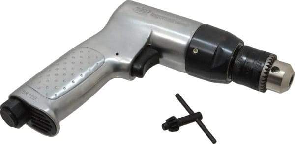 Ingersoll-Rand - 3/8" Keyed Chuck - Pistol Grip Handle, 2,000 RPM, 4 CFM, 0.5 hp, 90 psi - A1 Tooling