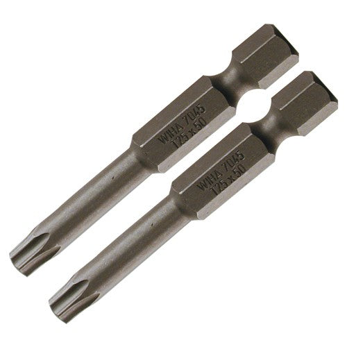 Security Torx Power Bit T9s × 50mm (2 Bit Pack) - A1 Tooling