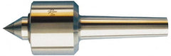 Riten - MT4 Taper Shank, 3-1/16" Head Diam Carbide Tipped Live Center - 5,000 Max RPM, 2-25/32" Head Length, 1-3/8" Point Diam, 1-13/16" Point Len, 1,000 Lb Max Workpc, 7/8" Tip Diam, Standard Point - A1 Tooling