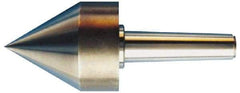 Riten - MT3 Taper Shank, Live Center - 4-1/2" Point Diam, 4-7/16" Point Len, 1,500 Lb Max Workpc, 4-7/8" OAL, Pipe Nose Point - A1 Tooling