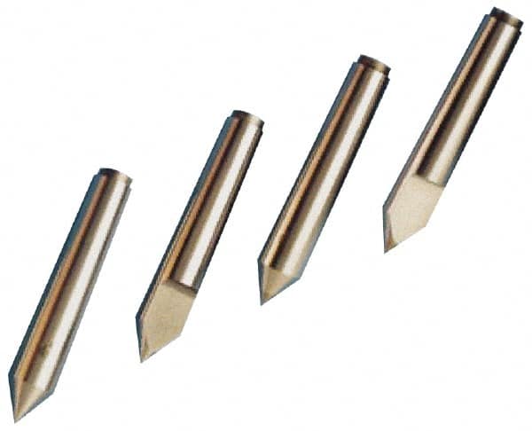 Riten - 3/4" Head Diam, Hardened Tool Steel Standard Point Solid Dead Center - Jarno 6 Taper, 3/4" Point Diam, 6" OAL - A1 Tooling