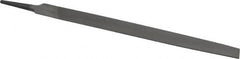 Value Collection - 12" Long, Second Cut, Half Round American-Pattern File - Double Cut, 0.3438" Overall Thickness, Tang - A1 Tooling