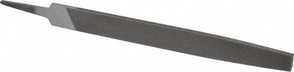 Value Collection - 8" Long, Second Cut, Flat American-Pattern File - Double Cut, 7/32" Overall Thickness, Tang - A1 Tooling