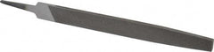 Value Collection - 8" Long, Second Cut, Flat American-Pattern File - Double Cut, 7/32" Overall Thickness, Tang - A1 Tooling