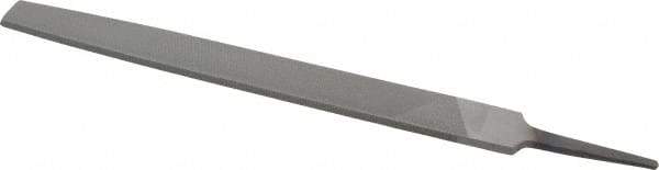 Value Collection - 10" Long, Second Cut, Flat American-Pattern File - Double Cut, 1/4" Overall Thickness, Tang - A1 Tooling