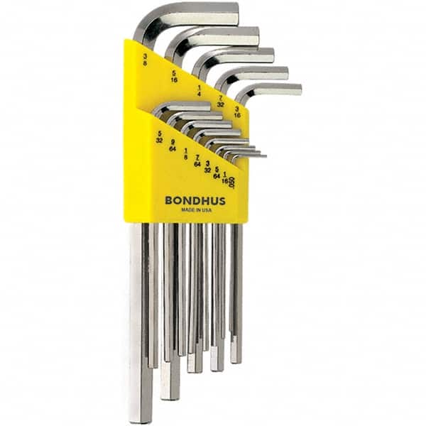 Bondhus - Hex Key Sets Tool Type: Hex Handle Type: L-Key Long Arm - A1 Tooling